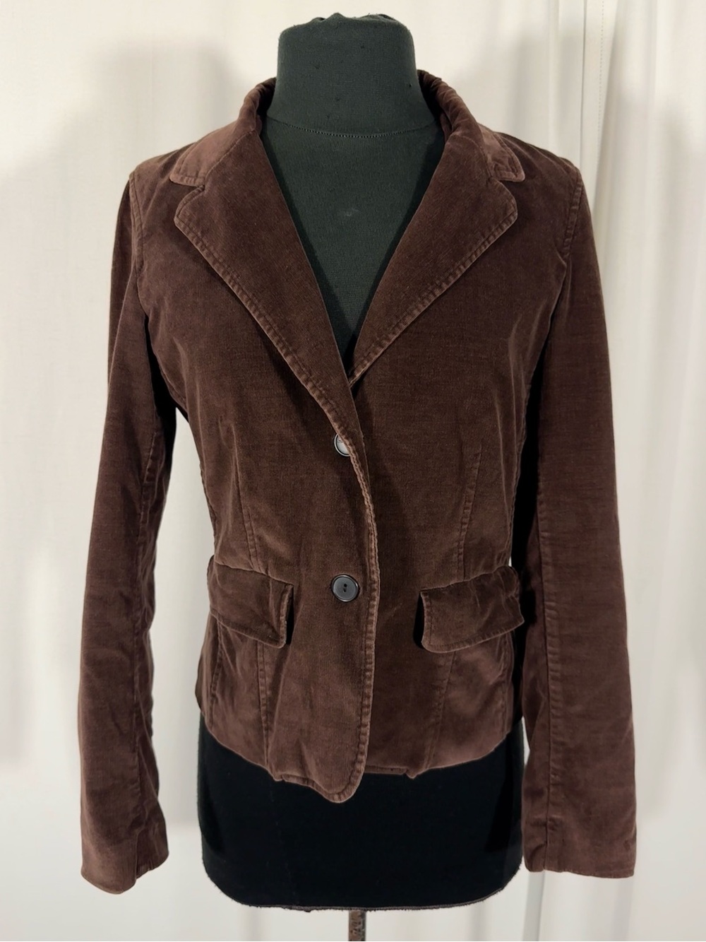 New Frontier Y2K Brown Corduroy Blazer